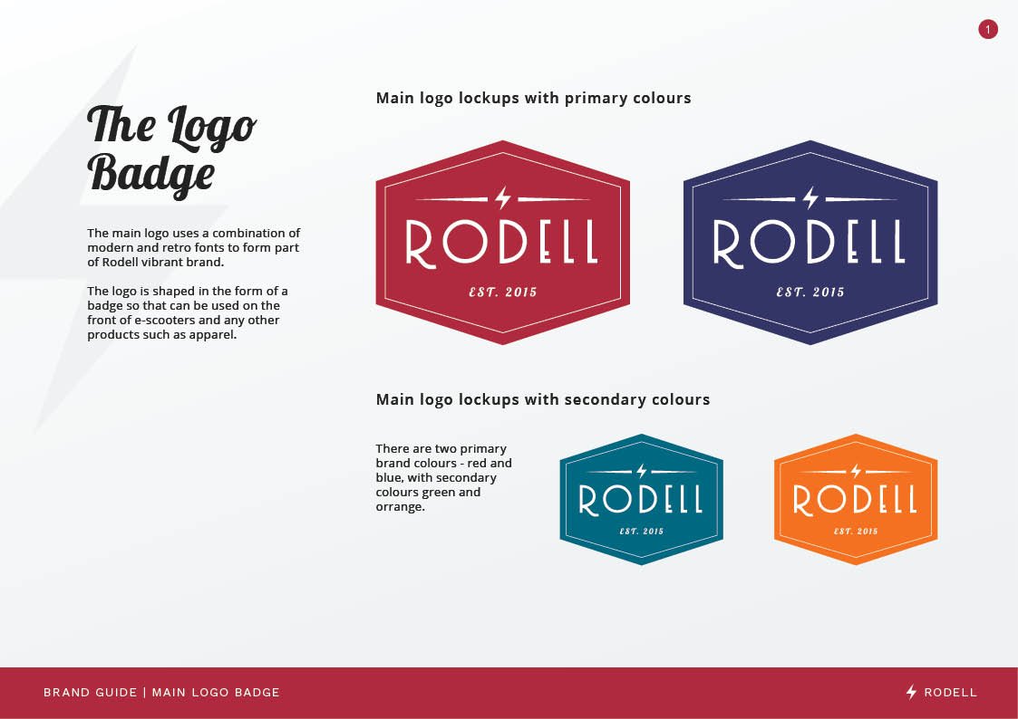 Brand guide for badge design